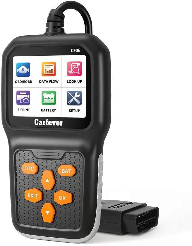 Main image of CF06 OBD2 Scanner Check Engine Light Code Reader, Advanced Battery Health Check Car Diagnostic Tool, Upgraded Alloy-Edged Design, Compatible with All Vehicles After 1996 with OBDII Port