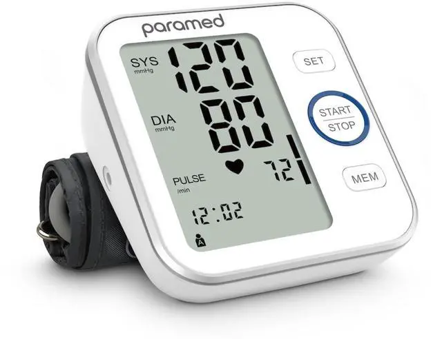 Main image of Blood Pressure Monitor - Bp Machine - Automatic Upper Arm Blood Pressure Cuff 8.7-16.5 inches - Large LCD Display 120 Sets Memory - Device Bag & Batteries Included