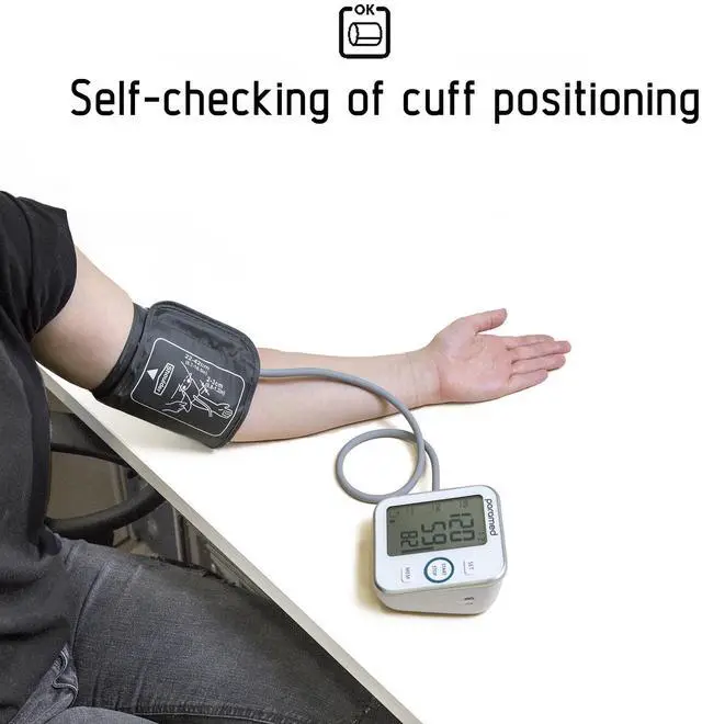 Alt view image 3 of 7 - Blood Pressure Monitor - Bp Machine - Automatic Upper Arm Blood Pressure Cuff 8.7-16.5 inches - Large LCD Display 120 Sets Memory - Device Bag & Batteries Included