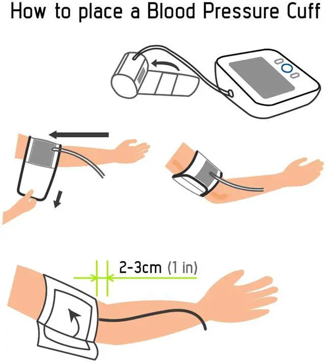 Alt view image 7 of 7 - Blood Pressure Monitor - Bp Machine - Automatic Upper Arm Blood Pressure Cuff 8.7-16.5 inches - Large LCD Display 120 Sets Memory - Device Bag & Batteries Included