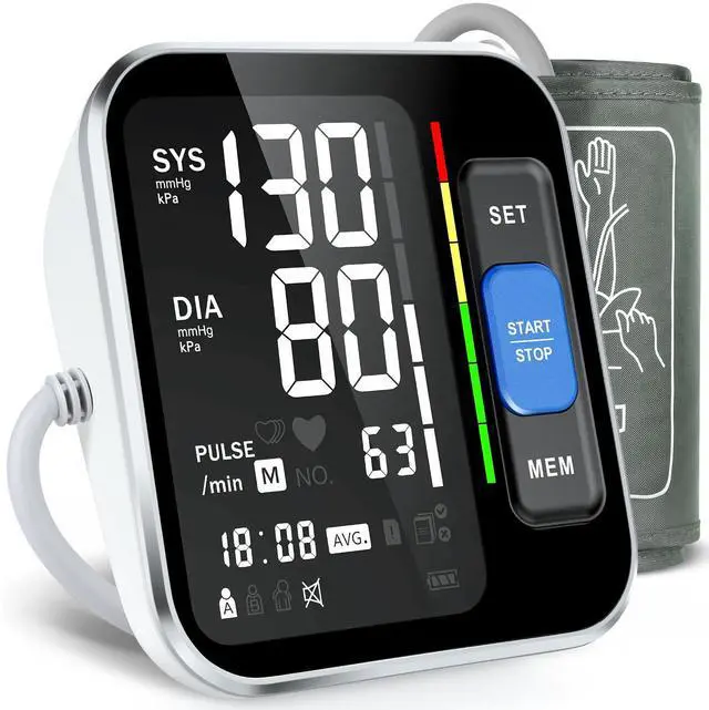 Main image of Blood Pressure Monitors for Home Use Upper Arm, Accurate Cuff 8.7-15.7 Monitor with Large Backlight Display 2 Users 240 Sets Memory & HR Detection, Digital BP Machine with Carrying Case