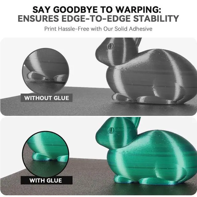 Alt view image 3 of 7 - 3D Printer Glue Sticks for Hot Bed Warping Reducing 3D Printer Bed Adhesive PVP Solid 3D Print Glue Stick 3D Gloop for PLA/ABS/PETG/PC/PA/TPU(Pack of 4)