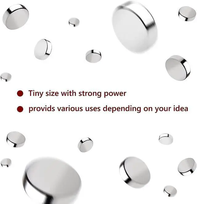 Alt view image 6 of 6 - 400Pcs Small Magnets, 4 Different Sizes Tiny Mini Magents, Multi-Use for Fridge, DIY, Office, Hobbies, Crafts and Science