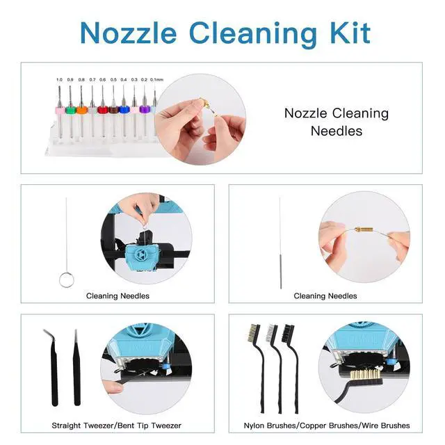 Alt view image 2 of 7 - 3D Printer Tools Kit, 78 PCS 3D Printer Accessories with Nozzle Cleaning Kit, Removable Multi-Function Screwdriver Kit, Deburring, Removal Tools, Cutters, Hobby Knife Set, Wrench Set