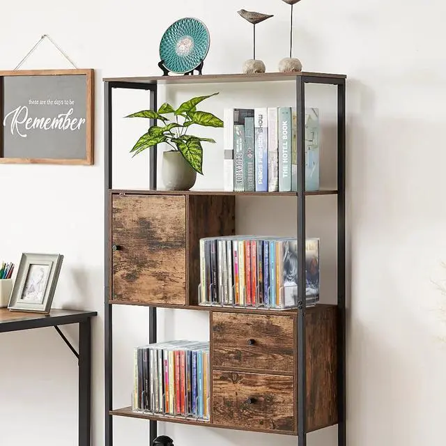 Alt view image 6 of 6 - CD Holder 2 Pack, Clear Acrylic CD Organizers, CD Display Rack Holds up to 14 Standard CD Cases for Media Shelf Storage and Organization