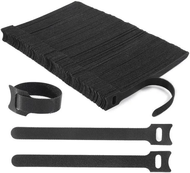 Main image of Reusable Cable Ties, 210 PCS 6 Inches Adjustable Cord Straps Wire Organizer Cord Wrap and Hook Loop Cable Management