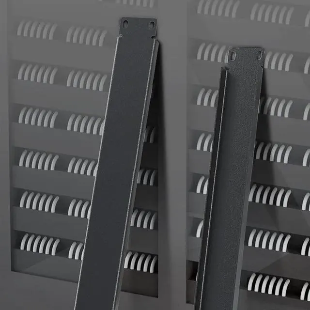 Alt view image 6 of 7 - 1U Blank Panel Rack Mount Spacer Filler Panel 19" Black Rack Blanking Blind Panel for Server Network Rack Enclosure Or Cabinet-5pcs (1U-5PCs)