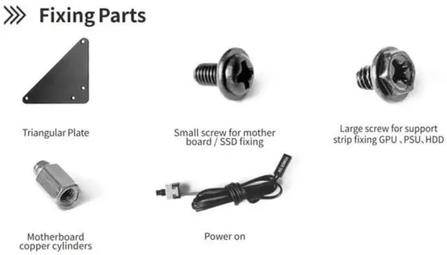 Alt view image 4 of 6 - DIY Gaming Computer Case, ATX Open Chassis Case Rack Open Air Pc Case for A TX/M-ATX/ITX Motherboards up to 305x245mm