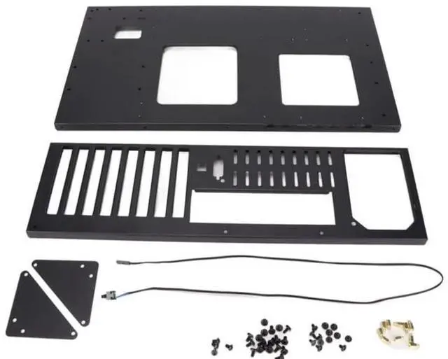 Alt view image 6 of 6 - DIY Gaming Computer Case, ATX Open Chassis Case Rack Open Air Pc Case for A TX/M-ATX/ITX Motherboards up to 305x245mm