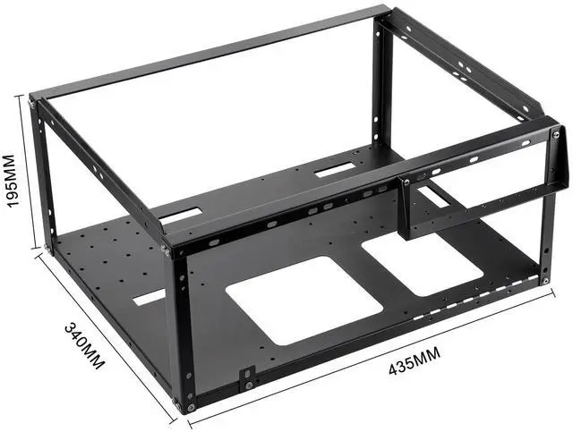 Alt view image 2 of 6 - PC Test Bench,Open Air PC Case,Open Frame Computer Chassis, DIY Stackable Techbench Server Rack Mount PC Case for ATX MATX ETAX X79 X99 X10DRL-I X12DPI-N6 Micro ATX Motherboards