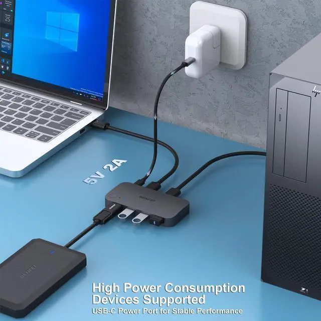 Alt view image 6 of 7 - USB 3.0 Switch, USB Switch 2 Computers Share 4 USB for PC, Mouse, Keyboard, Printer, Scanner, USB KVM Switch Selector Compatible with Windows, Mac, Linux