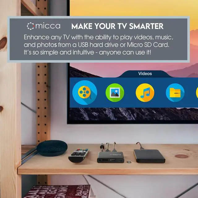 Alt view image 2 of 7 - G3 2K Quad-HD Digital Media Player for USB Drives and MicroSD Cards, Digital Signage, H.265/HEVC H.264/AVC MP4 MKV Videos MP3 Music JPG Photos, 4K HDMI, Analog AV, Auto Play and Resume