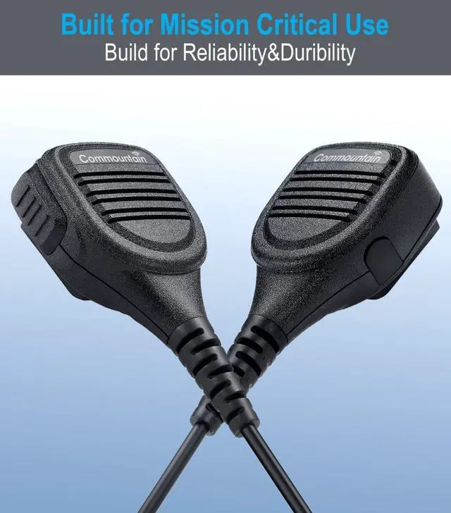 Alt view image 7 of 7 - 2-Pin Speaker Mic for Baofeng Walkie Talkies Radios