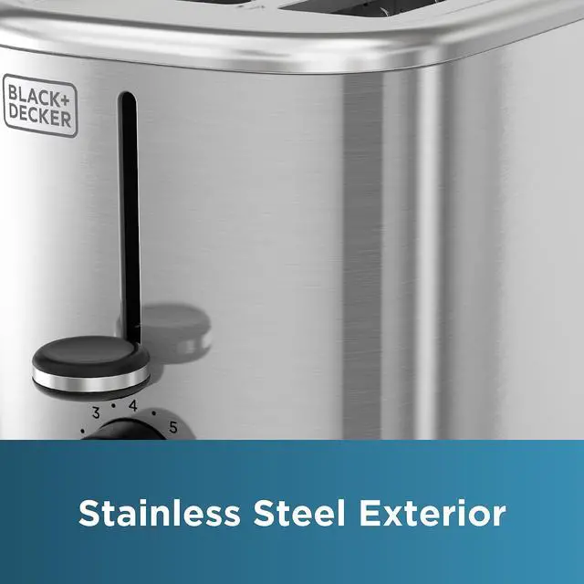 Alt view image 4 of 7 - 2-Slice Toaster with 7 Toast Shade Settings, Extra-Wide Slots for Bagels, Stainless Steel Exterior Finish