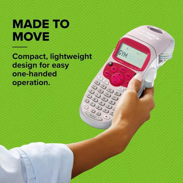 Alt view image 3 of 7 - LetraTag LT-100H Handheld Aesthetic Label Maker, ABC Keyboard Label Printer with Easy-to-Use, 13 Character LCD Screen, Great for Home & Office Organization, Pink
