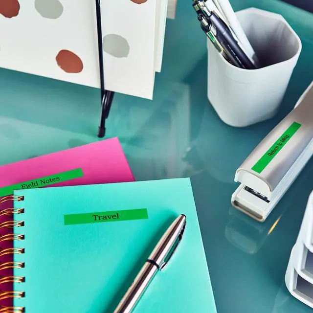 Alt view image 3 of 5 - PT-M95 P-Touch Monochrome Label Maker Bundle (4 Label Tapes Included),White