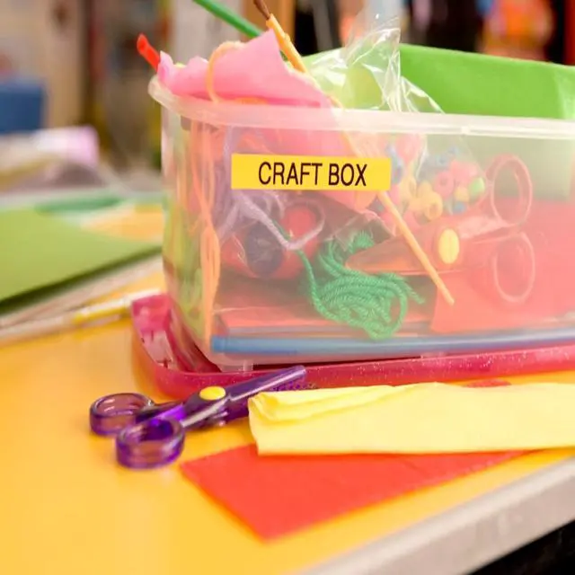 Alt view image 4 of 5 - PT-M95 P-Touch Monochrome Label Maker Bundle (4 Label Tapes Included),White