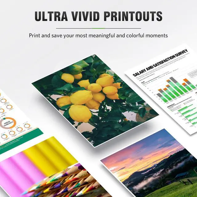 Alt view image 4 of 6 - 67XL Ink Cartridge Replacement for HP 67 XL Remanufactured for HP Ink 67 67XL for DeskJet 2755e 2700 2855e 2800 2752 2742e 4155e 4255e 4100 Envy 6055 6055e 6455e Printer 2-Pack Black Tri-Color