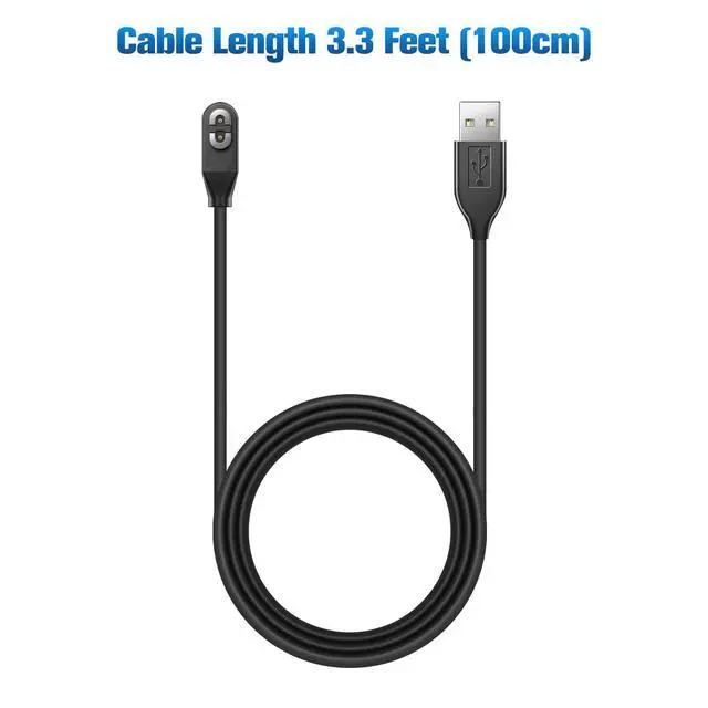 Alt view image 4 of 6 - (2-Pack) Charging Cable for Shokz Aeropex/OpenRun, OpenRun Pro, OpenRun Mini & OpenComm 2/UC, for Aftershokz Charging Cable, Magnetic USB Cable Compatible with AfterShokz Headphones Charger - 3.3ft