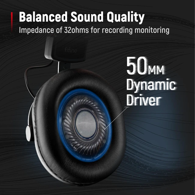 Alt view image 2 of 7 - HD8 Wired Studio Monitor Headphone, Detachable 3.5mm/6.35mm Cables | Podcast Headphones with 50mm Drivers, Closed-back Design, Passive Noise Canceling, Lightweight, for PC/Mixer/Instrument/Mic
