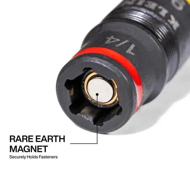 Alt view image 5 of 5 - Impact Driver, SAE 7-in-1 Impact Rated Socket Set, 3 Flip Sockets with 6 Hex Driver Sizes and 1/4-Inch Bit Holder, 5-Inch Shaft
