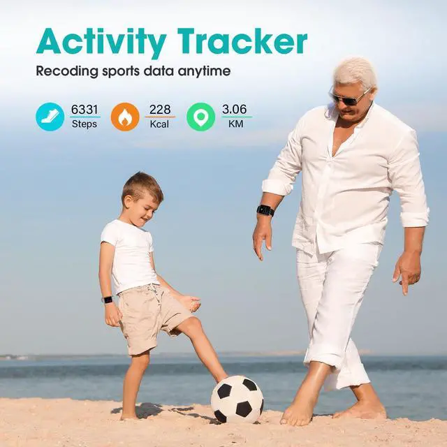 Alt view image 3 of 7 - Pedometer Watch Senior Friendly No App/Phone Required, Waterproof Fitness Tracker Watch with Step Counter Calories/Sleep Tracker for Walking Running for Men Women