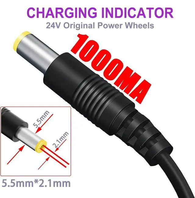 Alt view image 4 of 6 - 24V Charger for Kids Ride On Car Toys 24 Volt Battery Charger Wrangler SUV Kid Trax Dynacraft Toy Car Jeep ATV Quad Disney Electric Ride-On Charger 24V Battery Charger