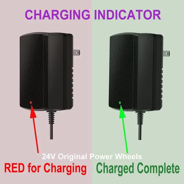 Alt view image 5 of 6 - 24V Charger for Kids Ride On Car Toys 24 Volt Battery Charger Wrangler SUV Kid Trax Dynacraft Toy Car Jeep ATV Quad Disney Electric Ride-On Charger 24V Battery Charger