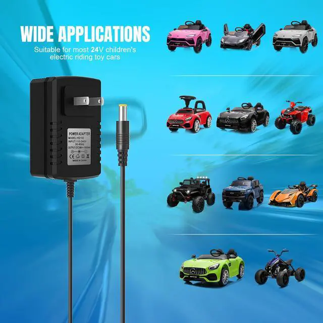 Alt view image 6 of 6 - 24V Charger for Kids Ride On Car Toys 24 Volt Battery Charger Wrangler SUV Kid Trax Dynacraft Toy Car Jeep ATV Quad Disney Electric Ride-On Charger 24V Battery Charger