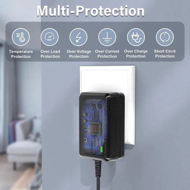 Alt view image 2 of 6 - 6V Charger for Ride On Toys, Bumper Cars & Electric Vehicles - Compatible with Flybar,Kidzone,Unicorn,Best Choice Products SUV,Huffy,Dynacraft,Kid Trax,Hello Kitty 6 Volt Charger for Kids Motorcycle