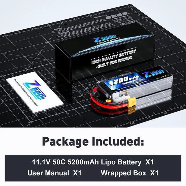 Alt view image 6 of 6 - 3S Lipo Battery 5200mAh 50C 11.1V RC Batteries with XT60 Connector Soft Case for RC Airplane Helicopter Plane Quadcopter RC Car Truck Boat