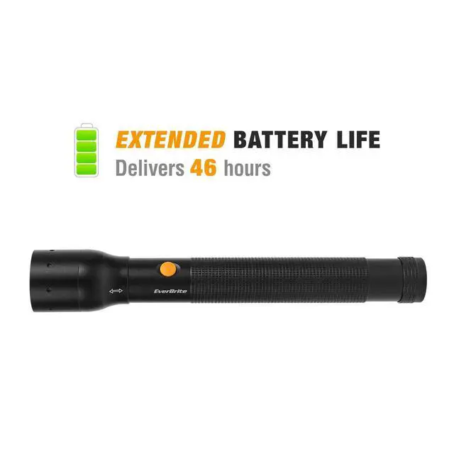 Alt view image 2 of 7 - Ultra Bright Tactical Flashlight, 900 Lumen Zoomable Adjustable Focus, 3 Light Modes, Heavy-Duty Aluminum Torch for Hurricane Supplies Camping, Includes 3C Alkaline Batteries