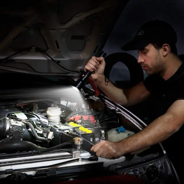 Alt view image 7 of 7 - Ultra Bright Tactical Flashlight, 900 Lumen Zoomable Adjustable Focus, 3 Light Modes, Heavy-Duty Aluminum Torch for Hurricane Supplies Camping, Includes 3C Alkaline Batteries