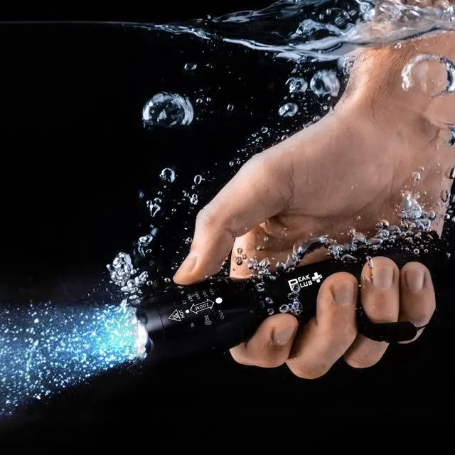 Alt view image 6 of 7 - Rechargeable Tactical Flashlight LFX1000 (Rechargeable Battery and Charger Included) - High Lumens LED, Super Bright, Zoomable, 5 Modes, Water Resistant - Best Camping, Emergency Flashlights