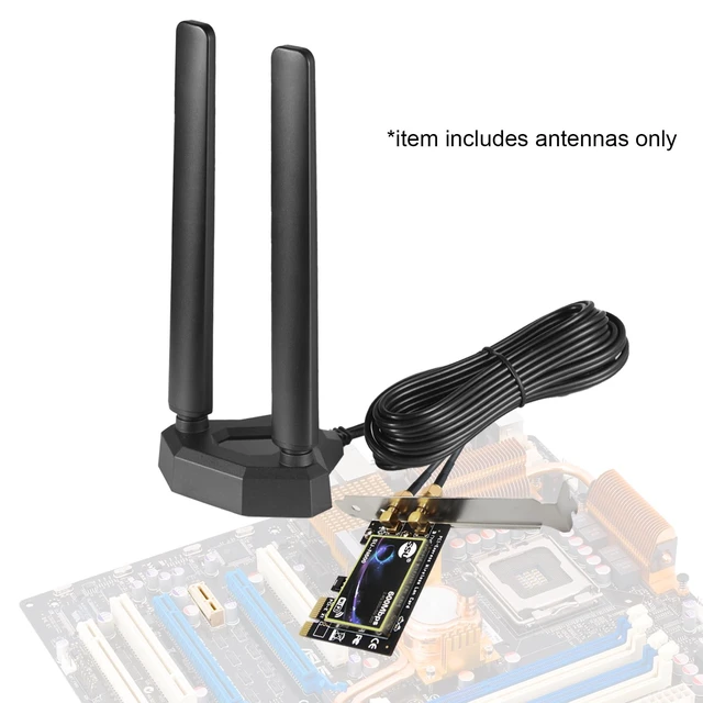 Alt view image 7 of 7 - WiFi 7 WiFi 6E Antenna Tri-Band Gaming PC Bluetooth RP-SMA Antenna | Magnetic Base Antenna for Asus Gigabyte MSI Gaming Motherboard PC Desktop Computer WiFi 7 Router WiFi PCIe Card, Eifagur