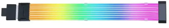LIAN-LI Strimer Wireless 12+4pin (8 Light Guides)Addressable RGB GPU Power Extension Cable - Wireless Controller NOT Included(Controller is required for use)