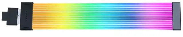 LIAN-LI Strimer Wireless 12+4pin Wide (12 Light Guides) Addressable RGB GPU Power Extension Cable - Wireless Controller NOT Included(Controller is required for use)