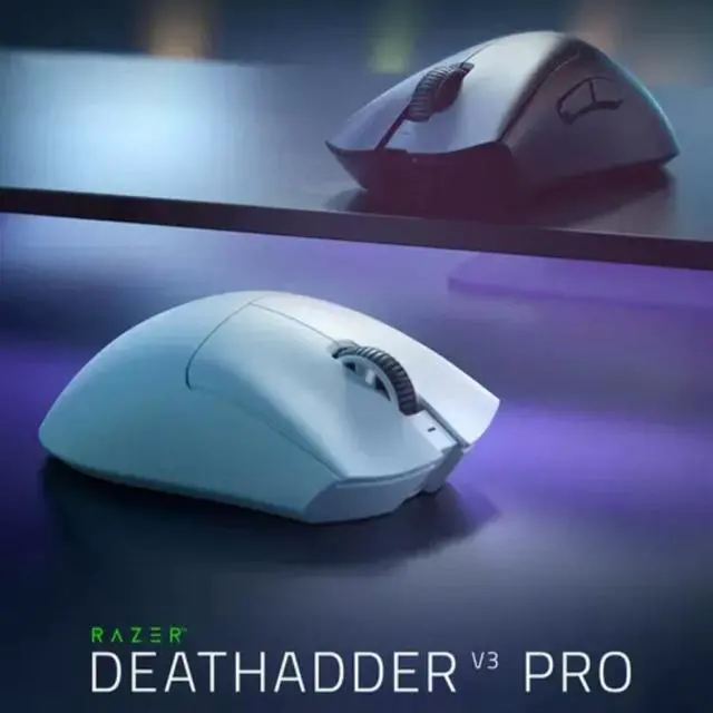 Alt view image 2 of 7 - DeathAdder V3 Pro Wireless Ergonomic Esports Gaming Mouse: 63g Ultra-Lightweight 30K DPI Optical Sensor - 5 Programmable Buttons - Black