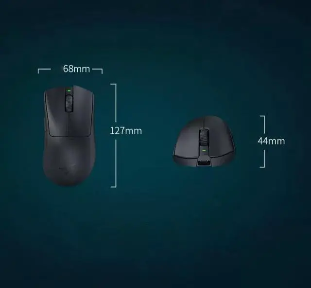 Alt view image 7 of 7 - DeathAdder V3 Pro Wireless Ergonomic Esports Gaming Mouse: 63g Ultra-Lightweight 30K DPI Optical Sensor - 5 Programmable Buttons - Black