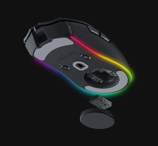Alt view image 5 of 6 - Cobra Pro Customizable Wireless Gaming Mouse: 30K Optical Sensor - Chroma RGB Lighting - Black