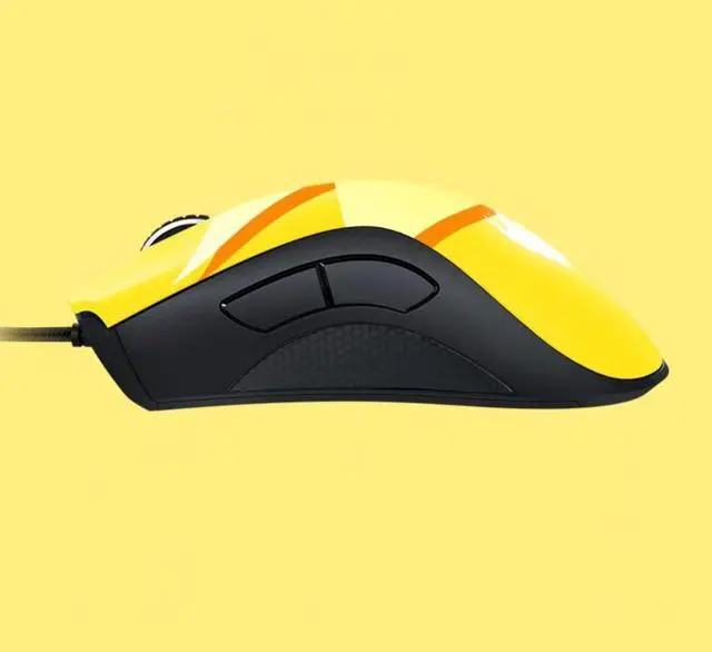 Alt view image 3 of 5 - DeathAdder Essential Pokemon Pikachu Edition Gaming Mouse and Mouse Pad Combo - 6400 DPI 4G Optical Sensor - 5 Programmable Buttons