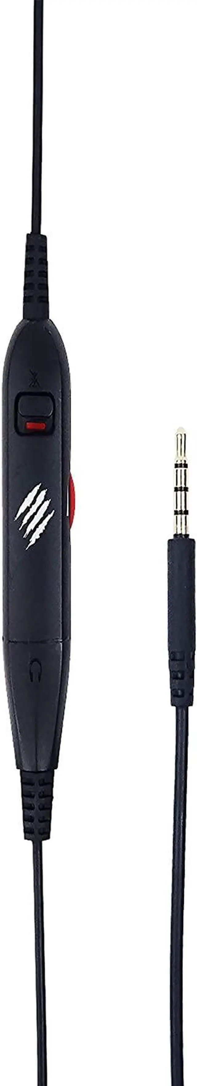 Alt view image 5 of 7 - Mad Catz The Authentic F.R.E.Q. 2 Wired Gaming Headset with 40mm Neodymium Drivers, 3.5mm connection Compatible with PC, Mac, PS4, Xbox One as well as mobile and smart devices