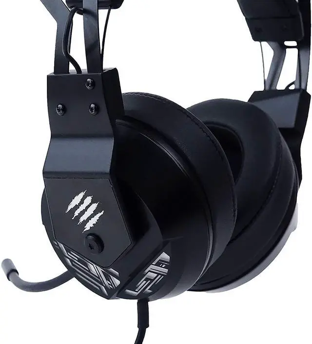 Alt view image 6 of 7 - Mad Catz The Authentic F.R.E.Q. 2 Wired Gaming Headset with 40mm Neodymium Drivers, 3.5mm connection Compatible with PC, Mac, PS4, Xbox One as well as mobile and smart devices