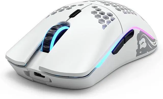 Alt view image 4 of 5 - Glorious Model O Wireless Gaming Mouse - Matte White