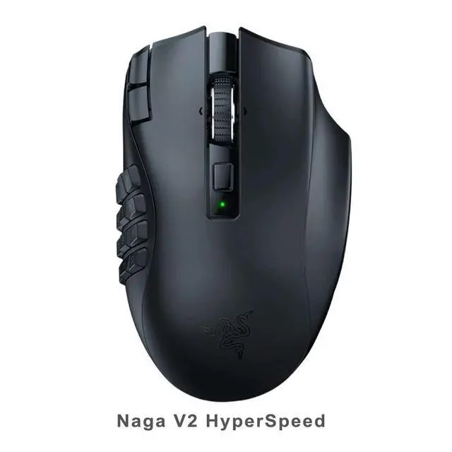 Main image of Naga V2 HyperSpeed Wireless MMO Gaming Mouse: 19 Programmable Buttons - HyperScroll Technology - Focus Pro 30K Optical Sensor - Mechanical Mouse Switches Gen-2 - Black