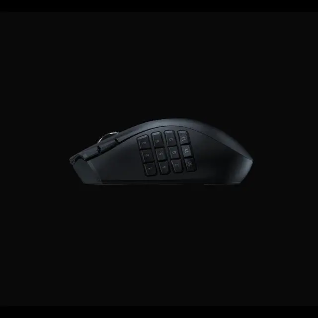 Alt view image 2 of 5 - Naga V2 HyperSpeed Wireless MMO Gaming Mouse: 19 Programmable Buttons - HyperScroll Technology - Focus Pro 30K Optical Sensor - Mechanical Mouse Switches Gen-2 - Black
