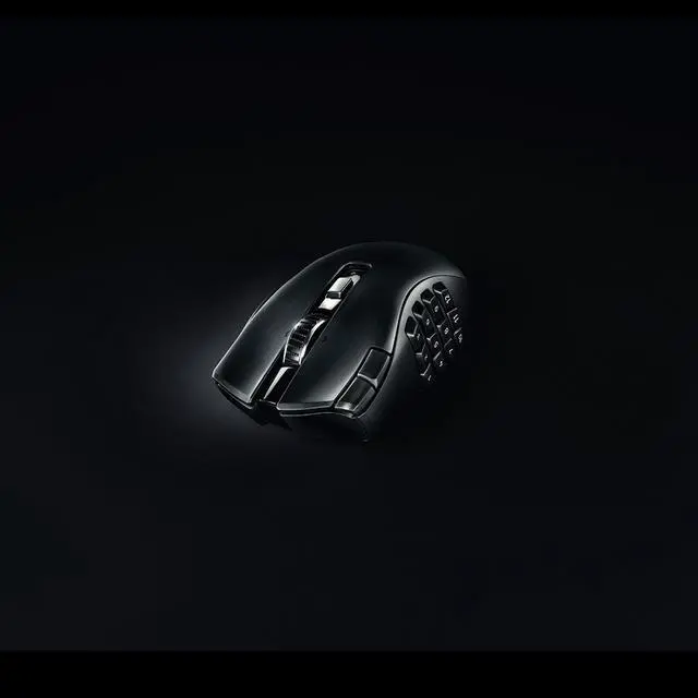 Alt view image 3 of 5 - Naga V2 HyperSpeed Wireless MMO Gaming Mouse: 19 Programmable Buttons - HyperScroll Technology - Focus Pro 30K Optical Sensor - Mechanical Mouse Switches Gen-2 - Black