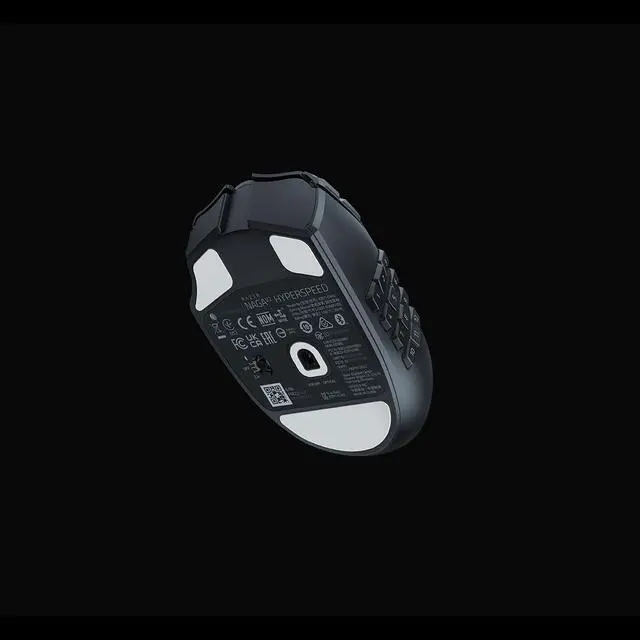 Alt view image 4 of 5 - Naga V2 HyperSpeed Wireless MMO Gaming Mouse: 19 Programmable Buttons - HyperScroll Technology - Focus Pro 30K Optical Sensor - Mechanical Mouse Switches Gen-2 - Black