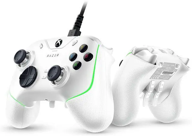 Main image of Wolverine V2 Chroma Wired Gaming Pro Controller: RGB Lighting - Remappable Buttons & Triggers - Mecha-Tactile Buttons & D-Pad - Trigger Stop-Switches White