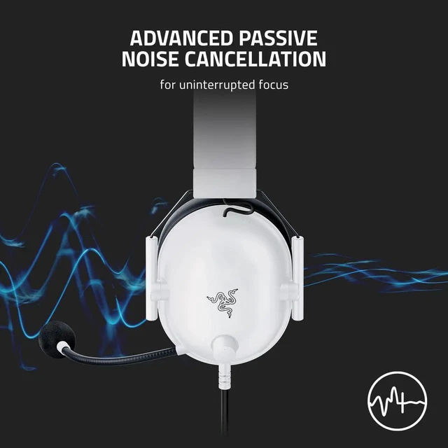 Alt view image 4 of 7 - BlackShark V2 X Gaming Headset: 7.1 Surround Sound - 50mm Drivers - Memory Foam Cushion - 3.5mm Audio Jack - White